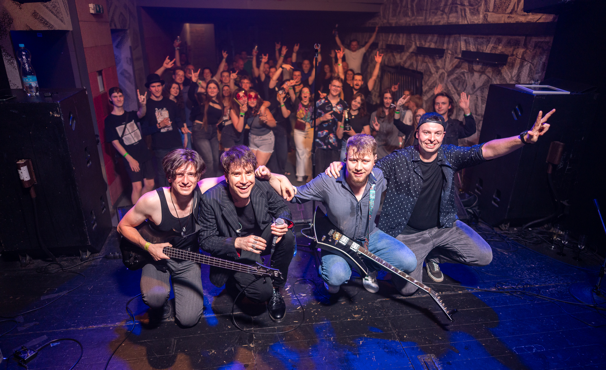 Koby Fray pokřtili nové EP v Divadle pod lampou za podpory kapel Domino a Stav beztíže